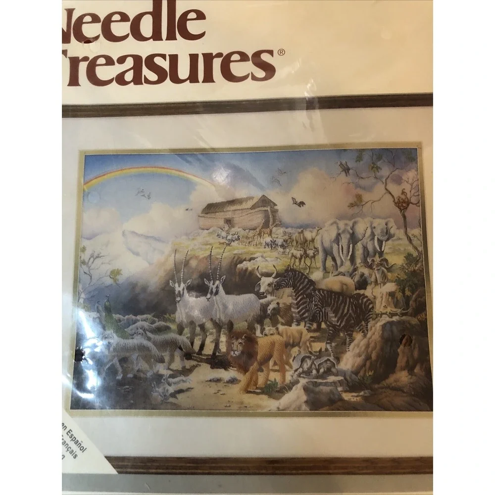 JCA Needle Treasures Cross Stitch Kit The Ark 00650 ColorArt Stitchery Printed